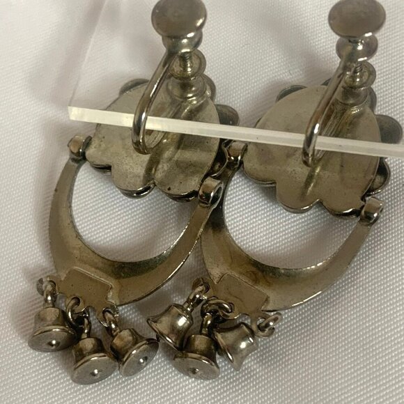 Vintage Silver Dangle Earrings - Picture 4 of 6